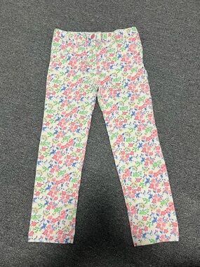 Girls' Floral Stretch Crop Pants